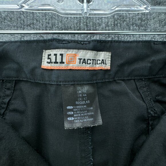 5.11 Tactical Pants Womens 12 Black Taclite Pro Ripstop Cargo Utility 64360 - Picture 13 of 14